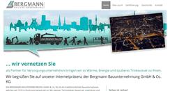 Desktop Screenshot of bergmann-bau.com
