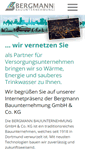 Mobile Screenshot of bergmann-bau.com