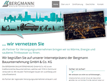 Tablet Screenshot of bergmann-bau.com